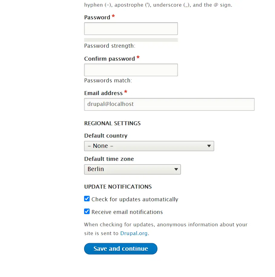 Drupal Configuration 2