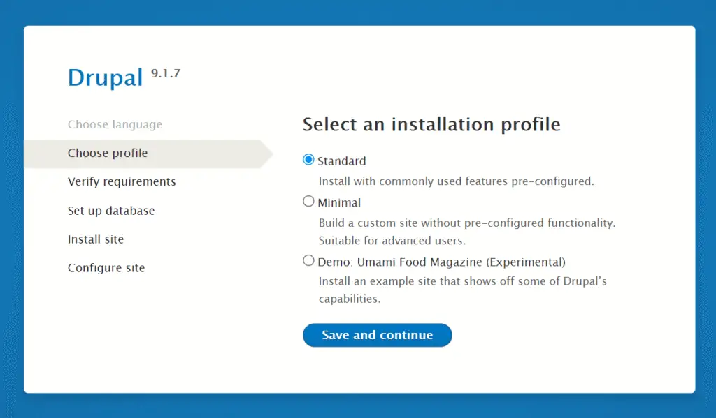 Drupal Installation Profile